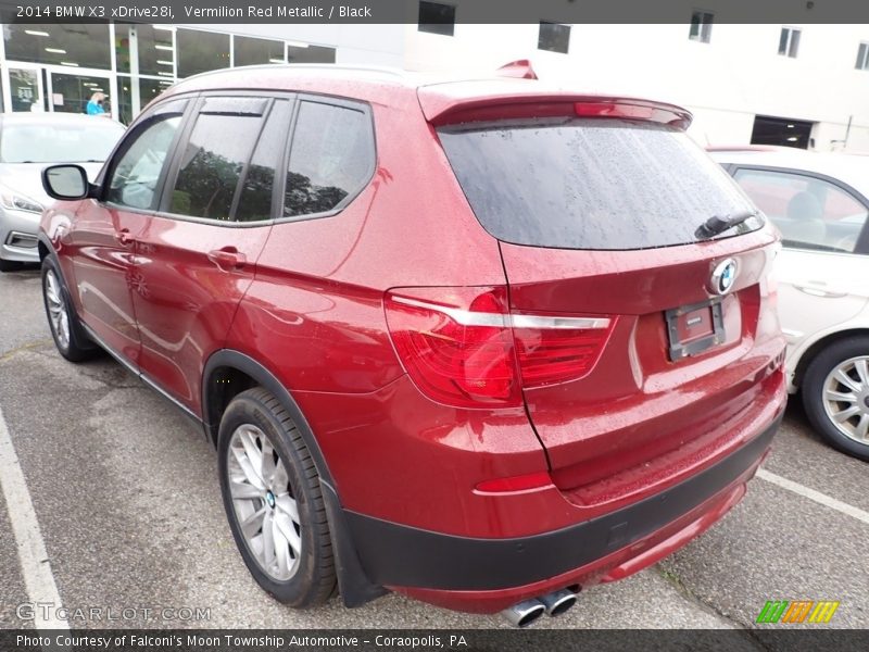 Vermilion Red Metallic / Black 2014 BMW X3 xDrive28i