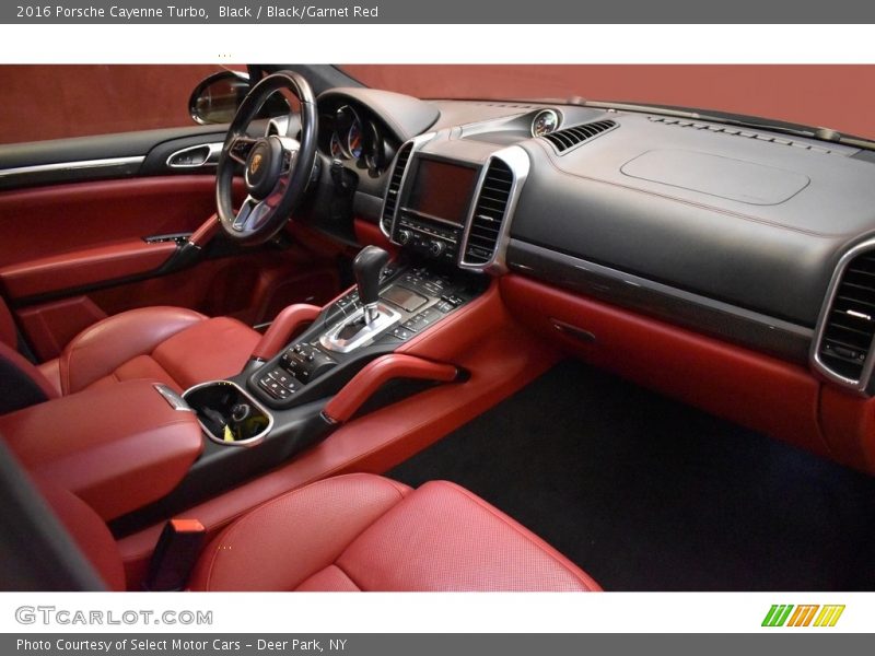 Black / Black/Garnet Red 2016 Porsche Cayenne Turbo