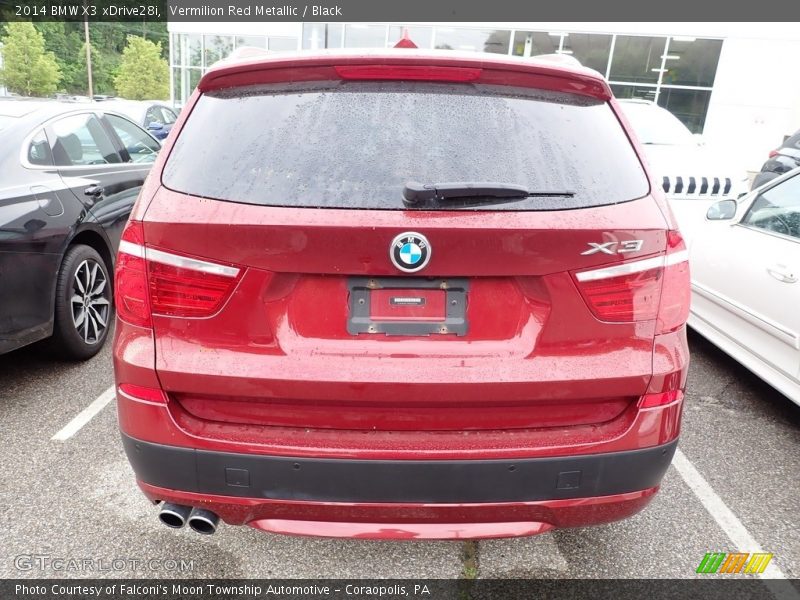 Vermilion Red Metallic / Black 2014 BMW X3 xDrive28i
