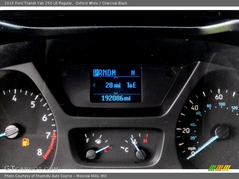 Oxford White / Charcoal Black 2015 Ford Transit Van 250 LR Regular
