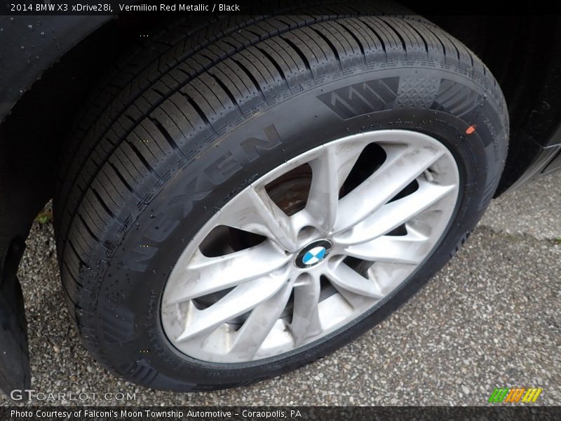 Vermilion Red Metallic / Black 2014 BMW X3 xDrive28i