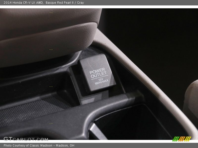 Basque Red Pearl II / Gray 2014 Honda CR-V LX AWD