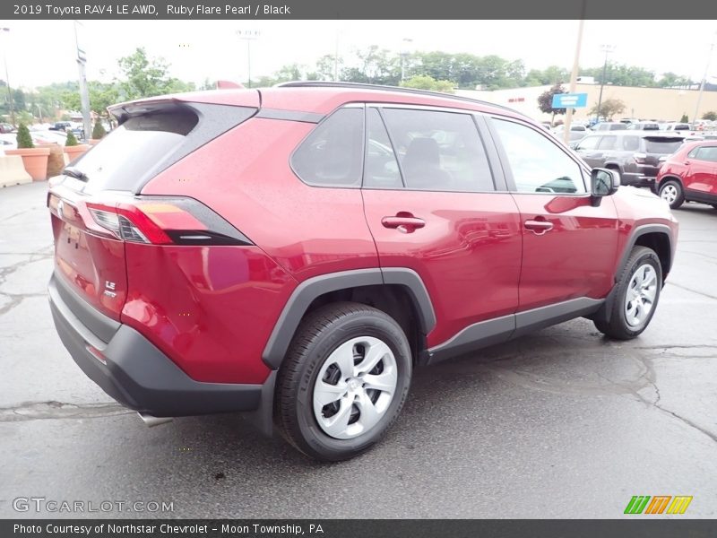 Ruby Flare Pearl / Black 2019 Toyota RAV4 LE AWD