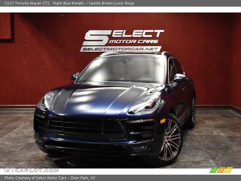 Night Blue Metallic / Saddle Brown/Luxor Beige 2017 Porsche Macan GTS