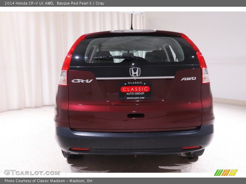 Basque Red Pearl II / Gray 2014 Honda CR-V LX AWD