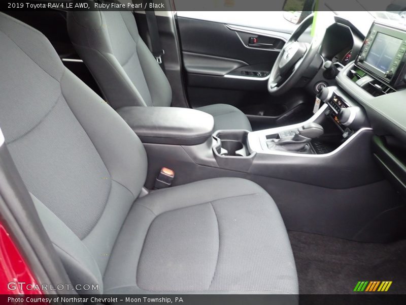 Ruby Flare Pearl / Black 2019 Toyota RAV4 LE AWD