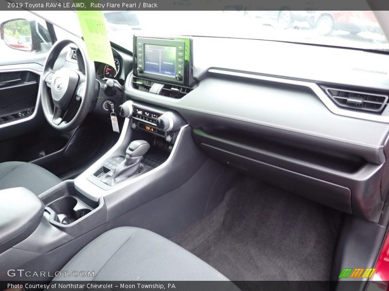 Ruby Flare Pearl / Black 2019 Toyota RAV4 LE AWD