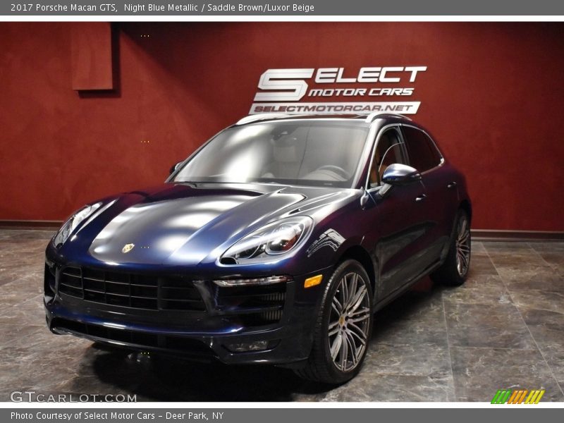 Night Blue Metallic / Saddle Brown/Luxor Beige 2017 Porsche Macan GTS