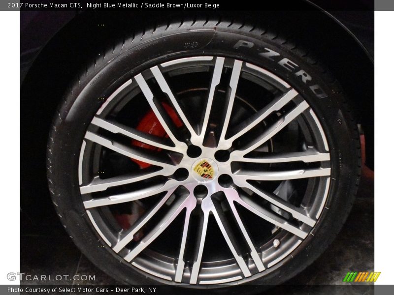 Night Blue Metallic / Saddle Brown/Luxor Beige 2017 Porsche Macan GTS
