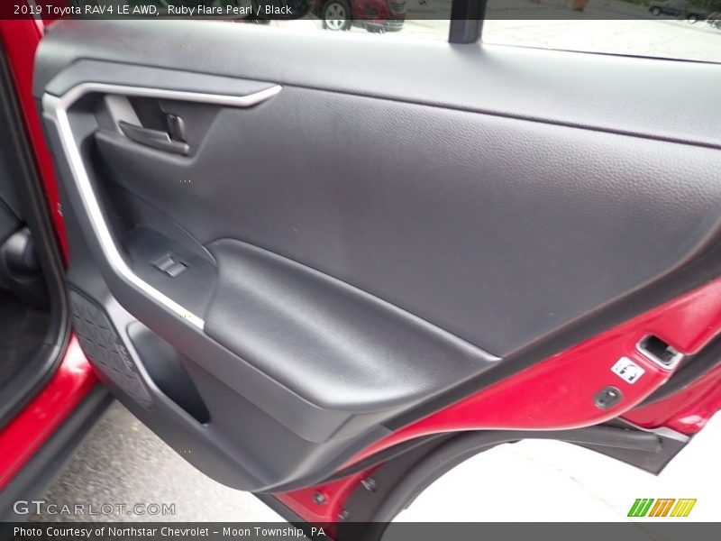 Ruby Flare Pearl / Black 2019 Toyota RAV4 LE AWD