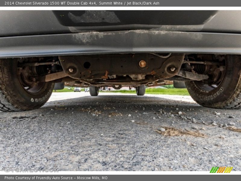 Summit White / Jet Black/Dark Ash 2014 Chevrolet Silverado 1500 WT Double Cab 4x4