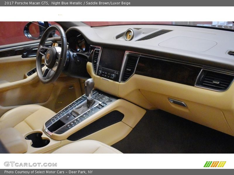 Night Blue Metallic / Saddle Brown/Luxor Beige 2017 Porsche Macan GTS