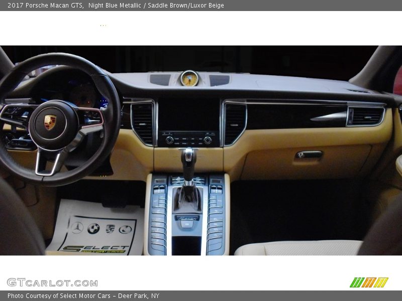 Night Blue Metallic / Saddle Brown/Luxor Beige 2017 Porsche Macan GTS