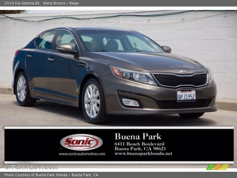 Metal Bronze / Beige 2014 Kia Optima EX