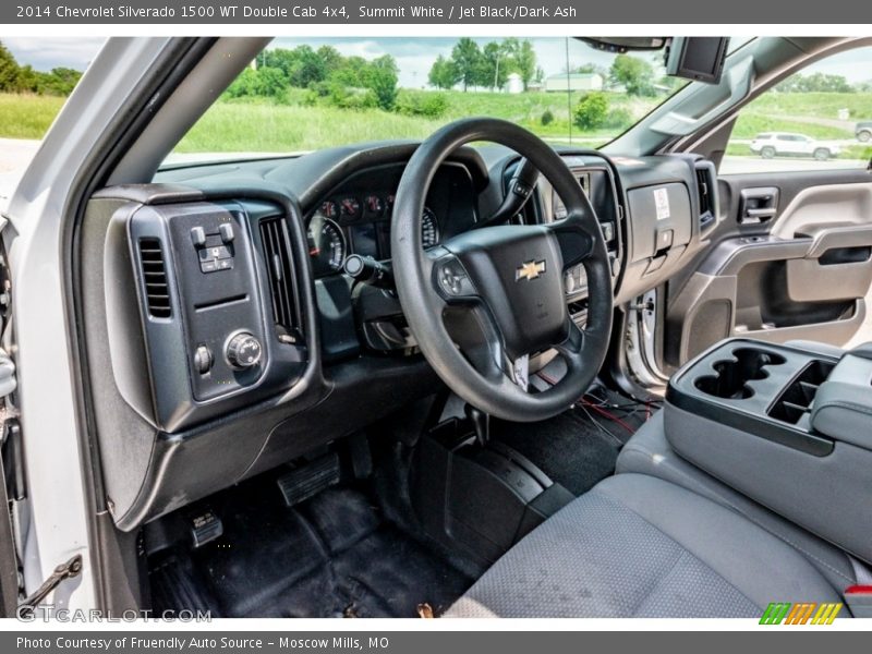 Summit White / Jet Black/Dark Ash 2014 Chevrolet Silverado 1500 WT Double Cab 4x4