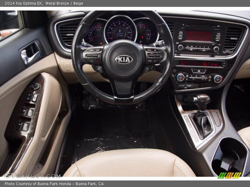 Metal Bronze / Beige 2014 Kia Optima EX