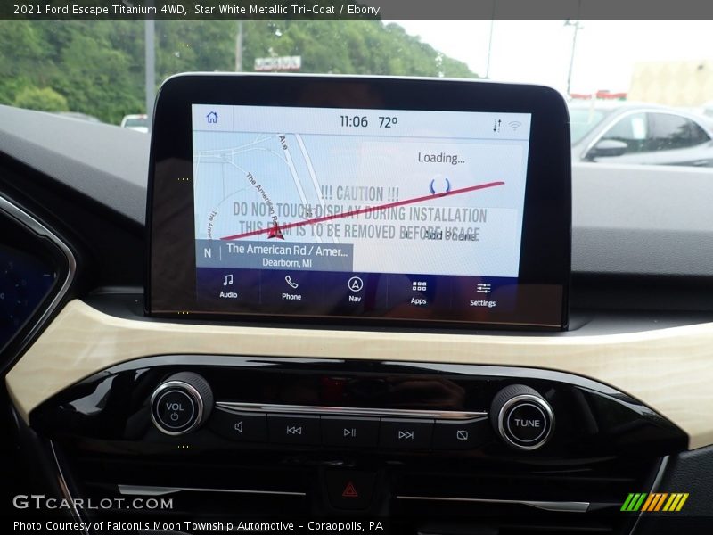 Star White Metallic Tri-Coat / Ebony 2021 Ford Escape Titanium 4WD