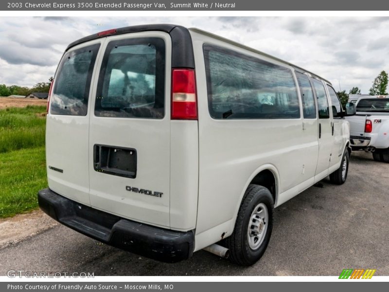 Summit White / Neutral 2003 Chevrolet Express 3500 Extended Passenger Van