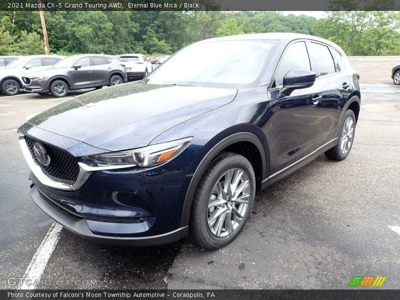 Eternal Blue Mica / Black 2021 Mazda CX-5 Grand Touring AWD