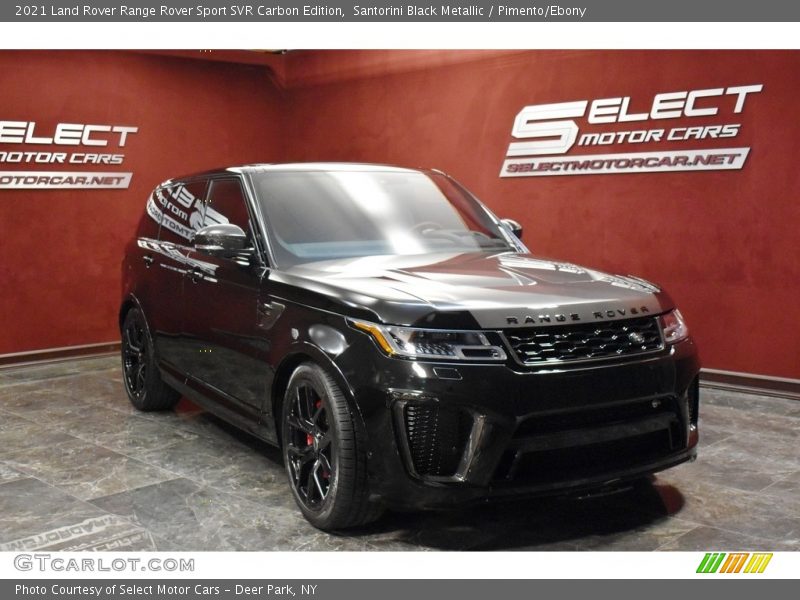 Santorini Black Metallic / Pimento/Ebony 2021 Land Rover Range Rover Sport SVR Carbon Edition