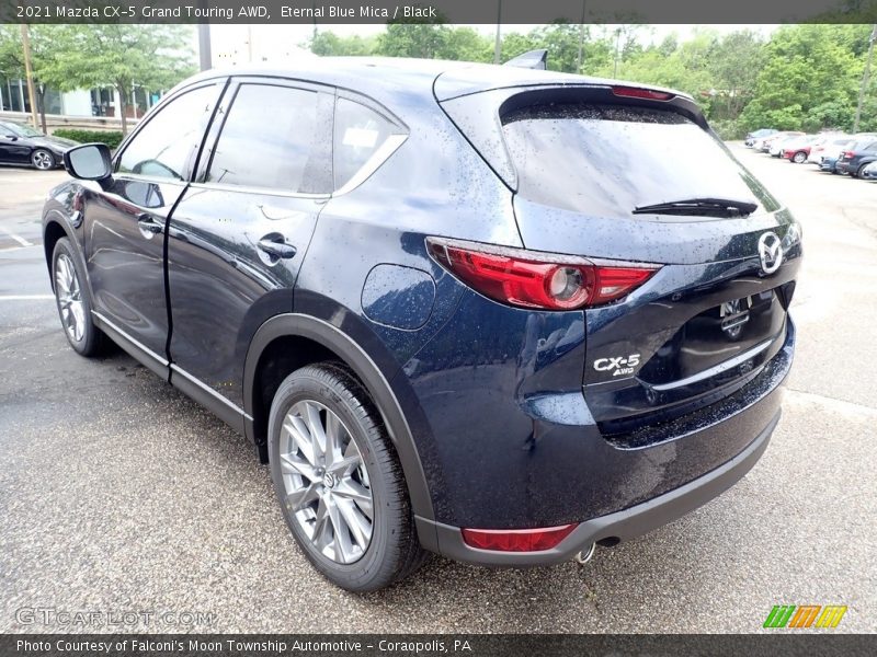 Eternal Blue Mica / Black 2021 Mazda CX-5 Grand Touring AWD