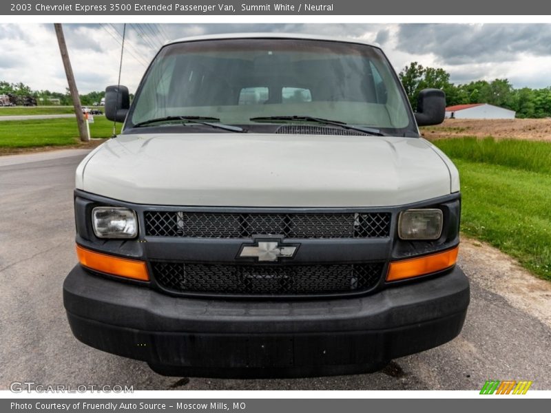 Summit White / Neutral 2003 Chevrolet Express 3500 Extended Passenger Van