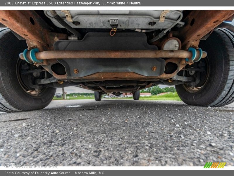 Undercarriage of 2003 Express 3500 Extended Passenger Van