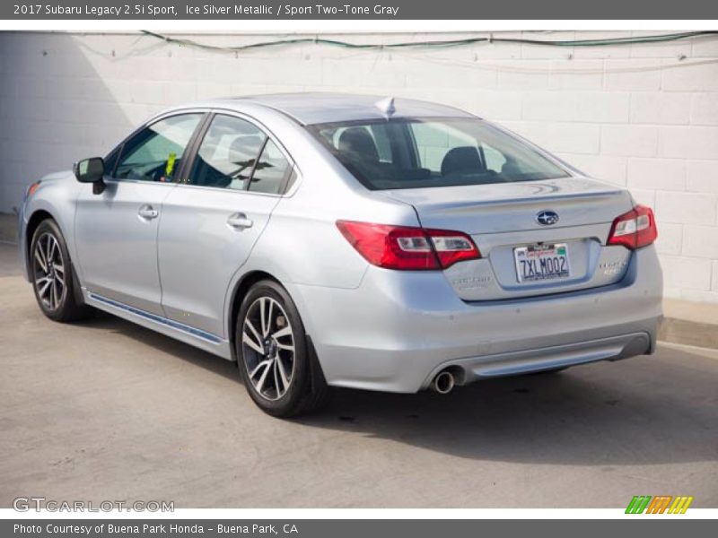 Ice Silver Metallic / Sport Two-Tone Gray 2017 Subaru Legacy 2.5i Sport