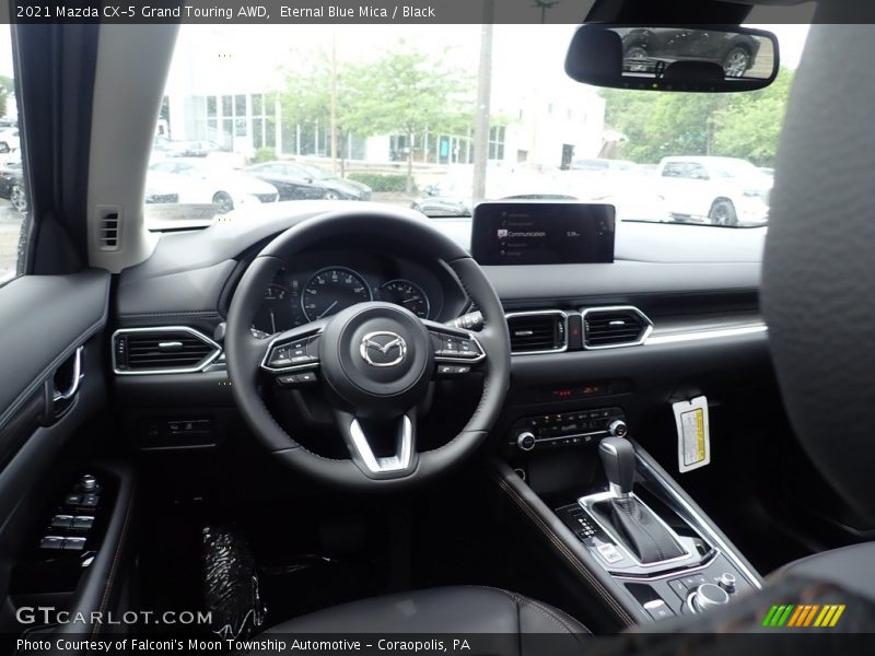 Eternal Blue Mica / Black 2021 Mazda CX-5 Grand Touring AWD