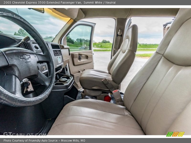 Summit White / Neutral 2003 Chevrolet Express 3500 Extended Passenger Van