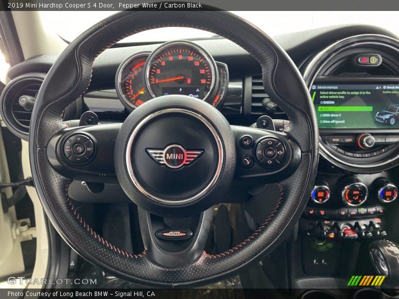 Pepper White / Carbon Black 2019 Mini Hardtop Cooper S 4 Door