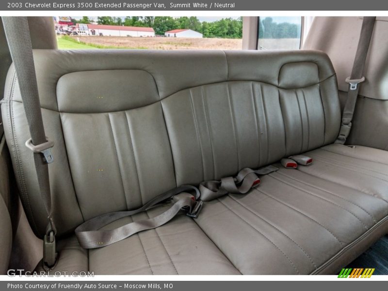 Rear Seat of 2003 Express 3500 Extended Passenger Van