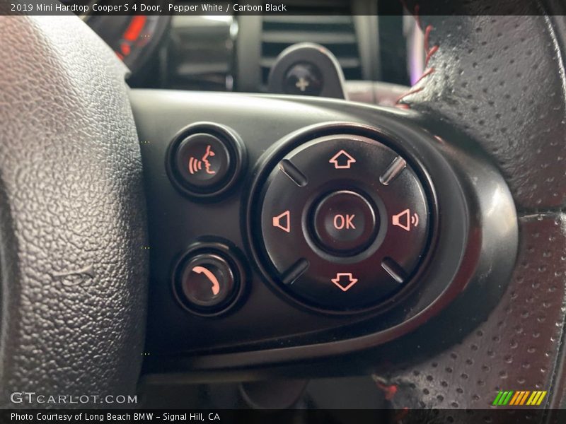 Pepper White / Carbon Black 2019 Mini Hardtop Cooper S 4 Door