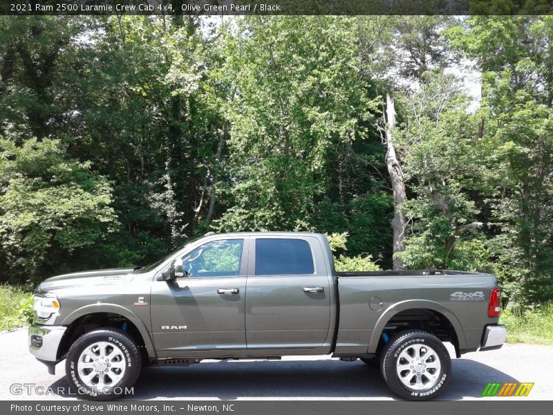 Olive Green Pearl / Black 2021 Ram 2500 Laramie Crew Cab 4x4