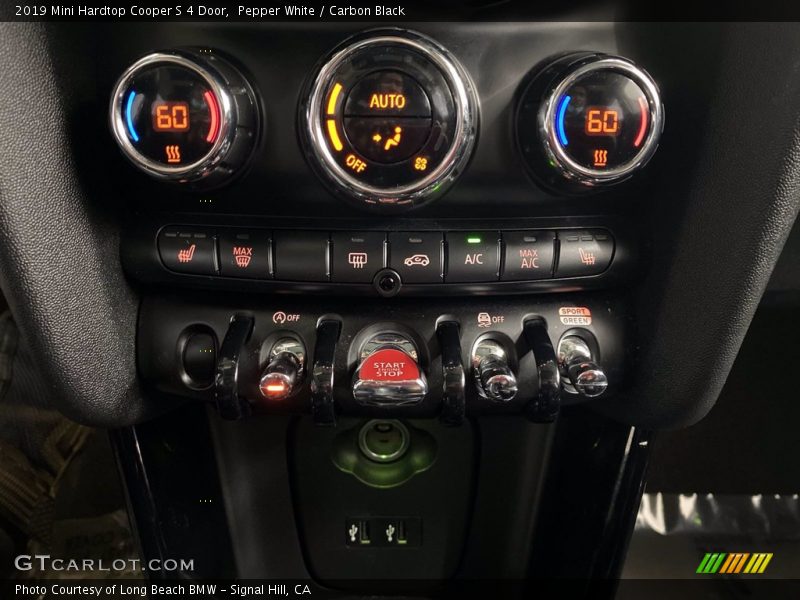 Pepper White / Carbon Black 2019 Mini Hardtop Cooper S 4 Door