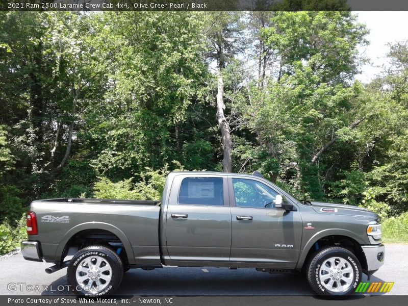 Olive Green Pearl / Black 2021 Ram 2500 Laramie Crew Cab 4x4