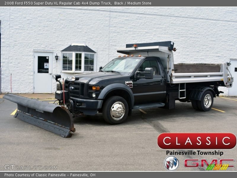 Black / Medium Stone 2008 Ford F550 Super Duty XL Regular Cab 4x4 Dump Truck