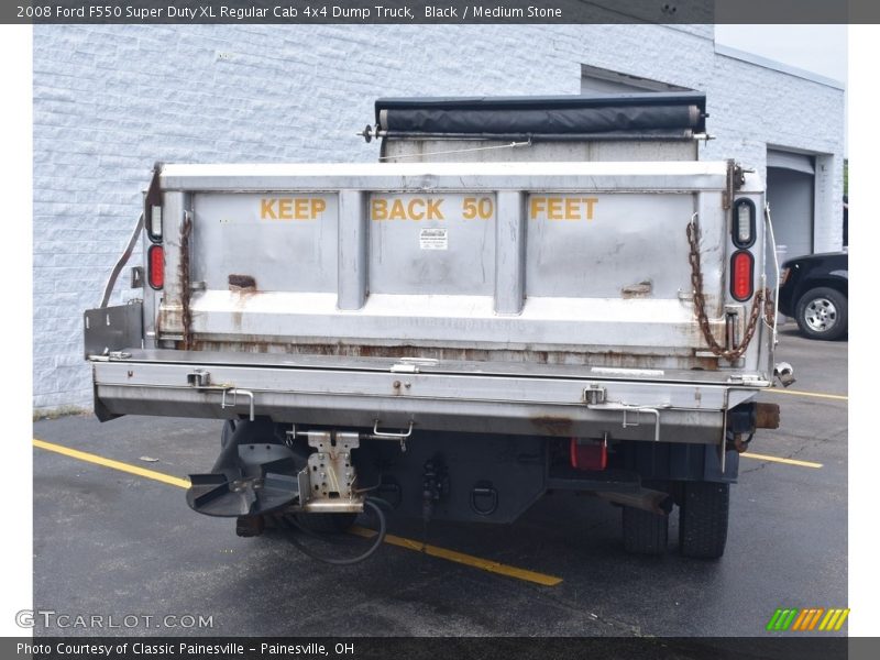 Black / Medium Stone 2008 Ford F550 Super Duty XL Regular Cab 4x4 Dump Truck