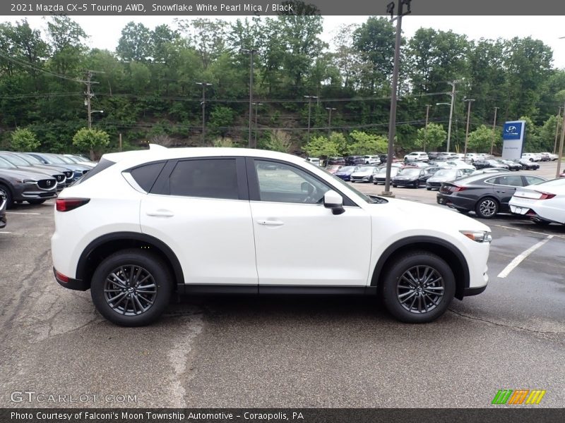 Snowflake White Pearl Mica / Black 2021 Mazda CX-5 Touring AWD