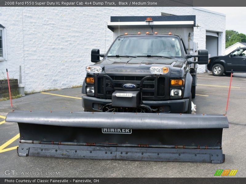 Black / Medium Stone 2008 Ford F550 Super Duty XL Regular Cab 4x4 Dump Truck