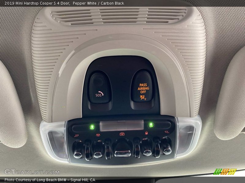 Pepper White / Carbon Black 2019 Mini Hardtop Cooper S 4 Door