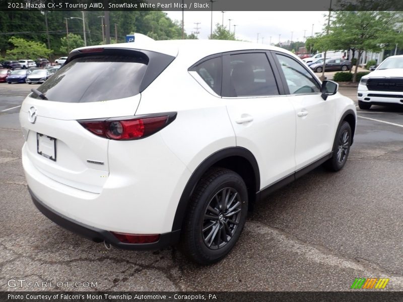 Snowflake White Pearl Mica / Black 2021 Mazda CX-5 Touring AWD