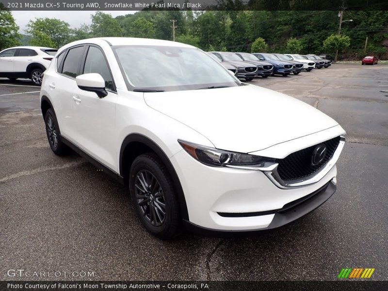 Snowflake White Pearl Mica / Black 2021 Mazda CX-5 Touring AWD