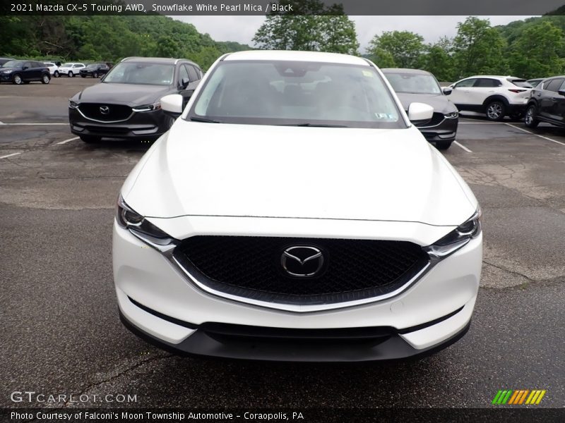 Snowflake White Pearl Mica / Black 2021 Mazda CX-5 Touring AWD