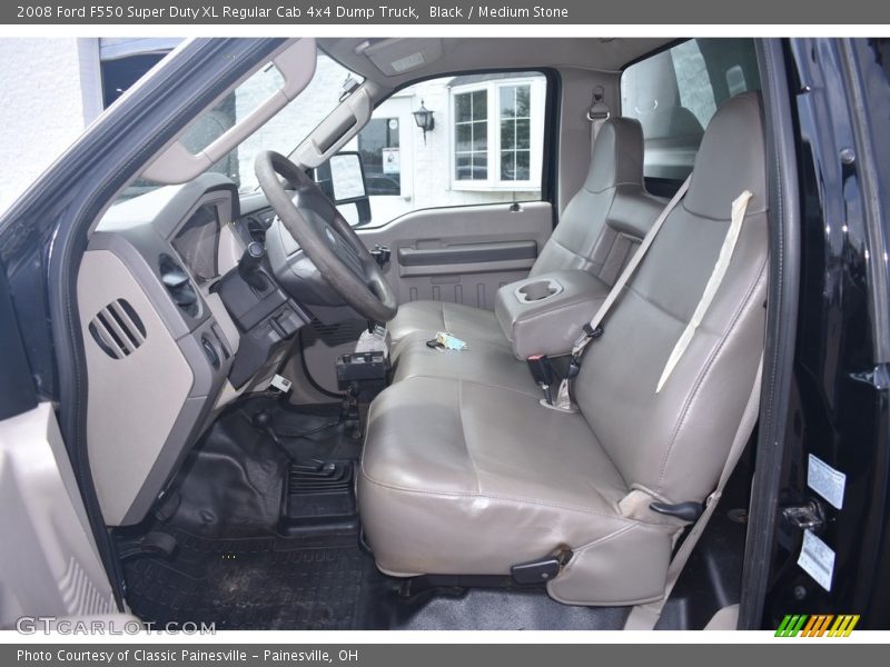 Black / Medium Stone 2008 Ford F550 Super Duty XL Regular Cab 4x4 Dump Truck