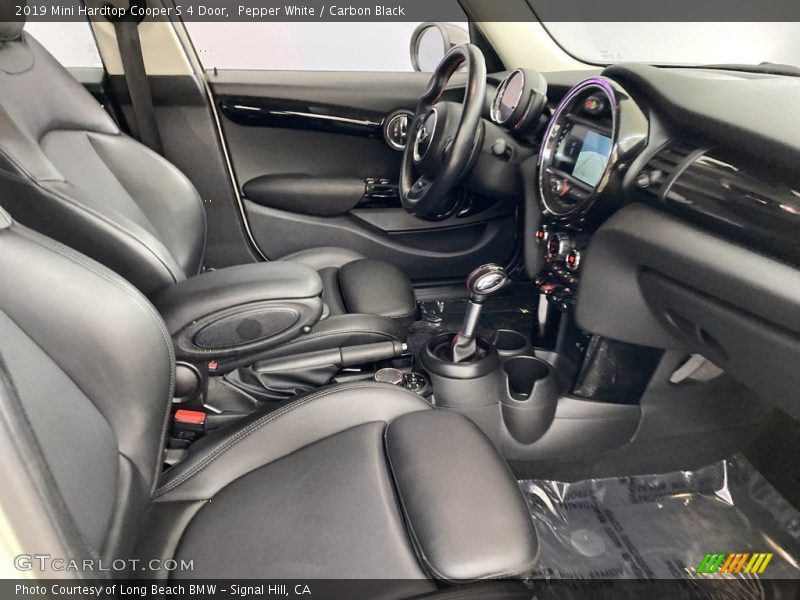 Pepper White / Carbon Black 2019 Mini Hardtop Cooper S 4 Door