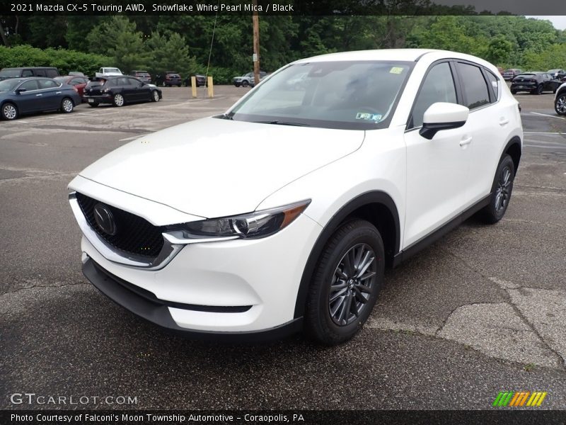 Snowflake White Pearl Mica / Black 2021 Mazda CX-5 Touring AWD