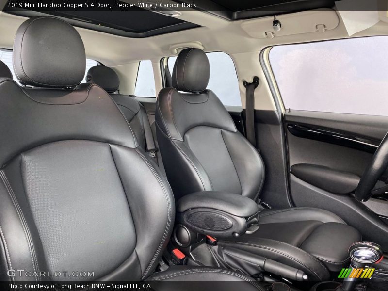 Pepper White / Carbon Black 2019 Mini Hardtop Cooper S 4 Door