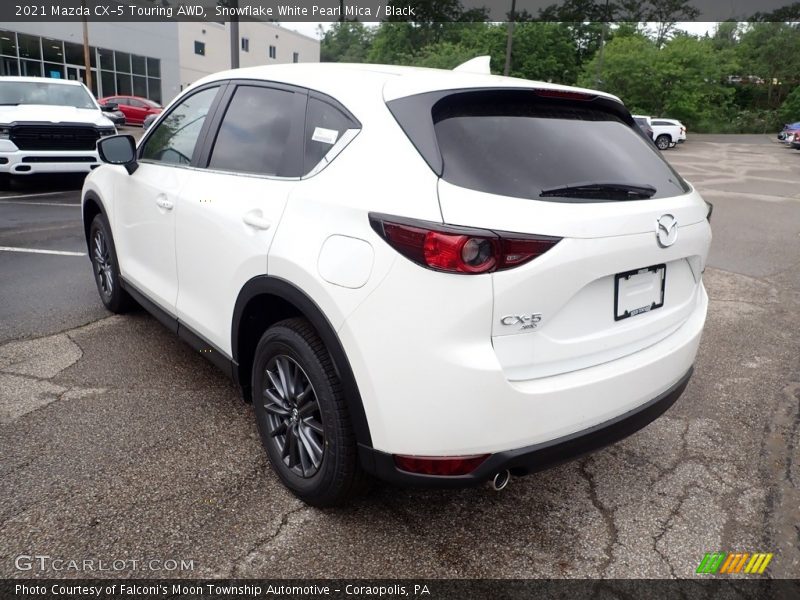 Snowflake White Pearl Mica / Black 2021 Mazda CX-5 Touring AWD