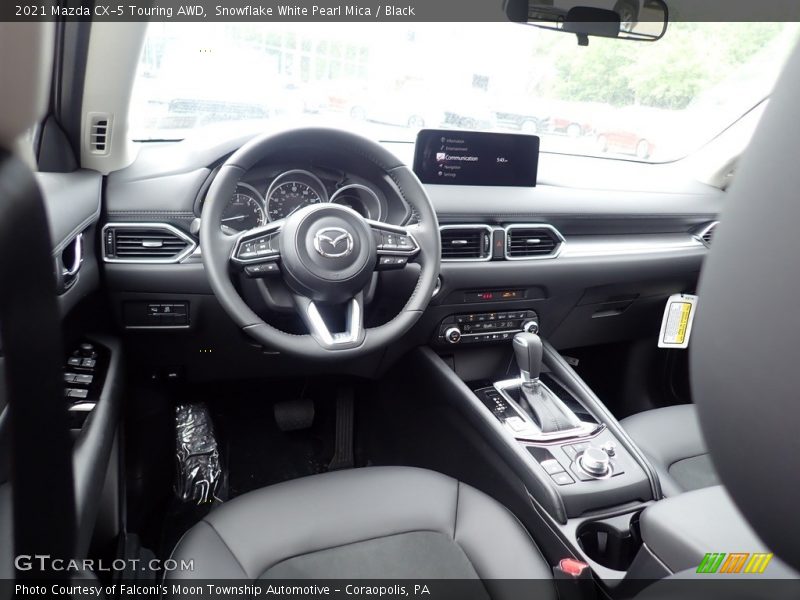 Snowflake White Pearl Mica / Black 2021 Mazda CX-5 Touring AWD